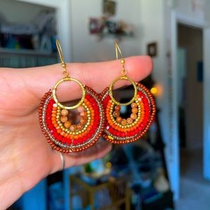 Hand Beaded Earrings